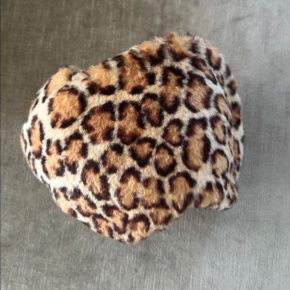 Vintage Antique Leopard print Head band Hat 1940s Fascinator  Lined handwork main image 5
